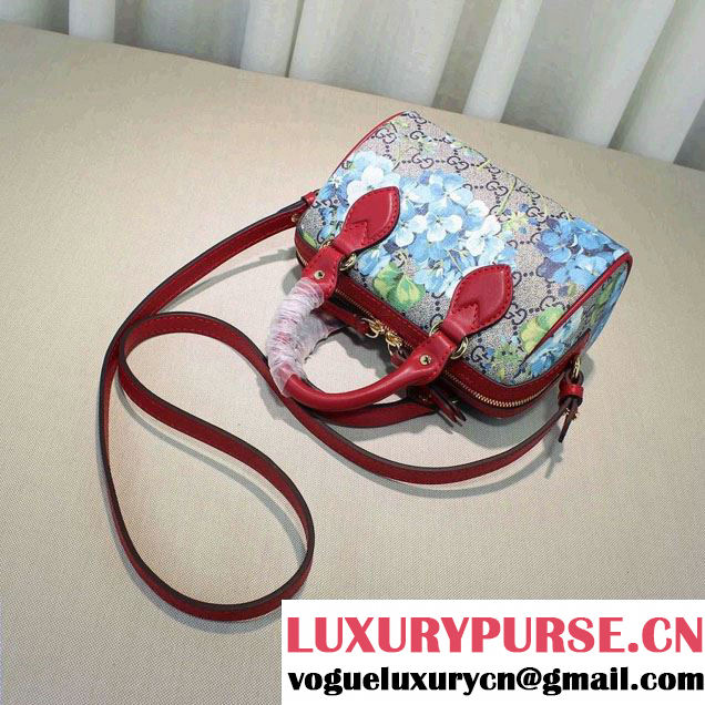 Gucci GG Supreme Mini Top Handle Mini Bag 432123 Blue Blooms 2016