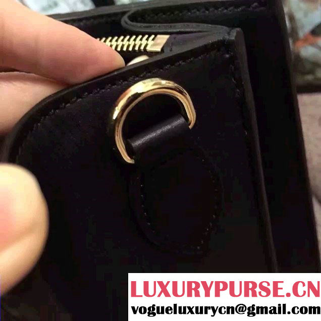 Gucci Signature Leather Padlock Top Handle Small Bag 428207 Black 2016