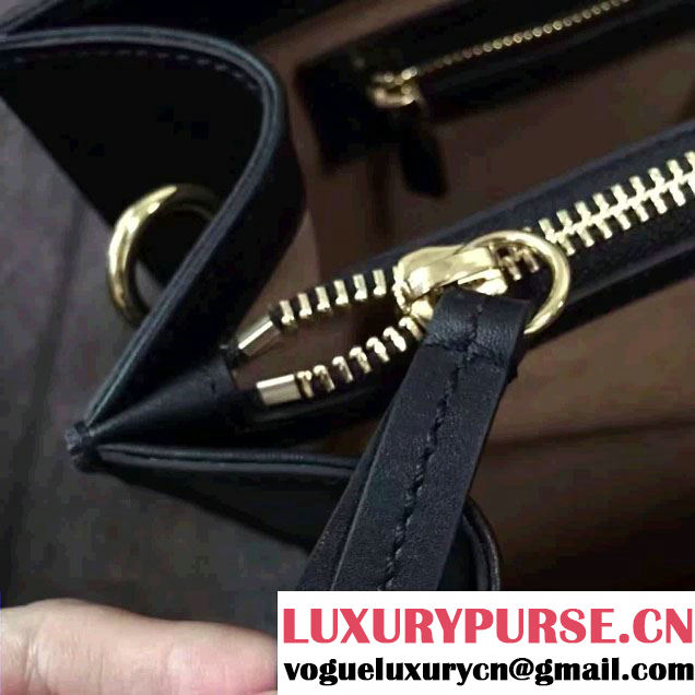Gucci Signature Leather Padlock Top Handle Small Bag 428207 Black 2016