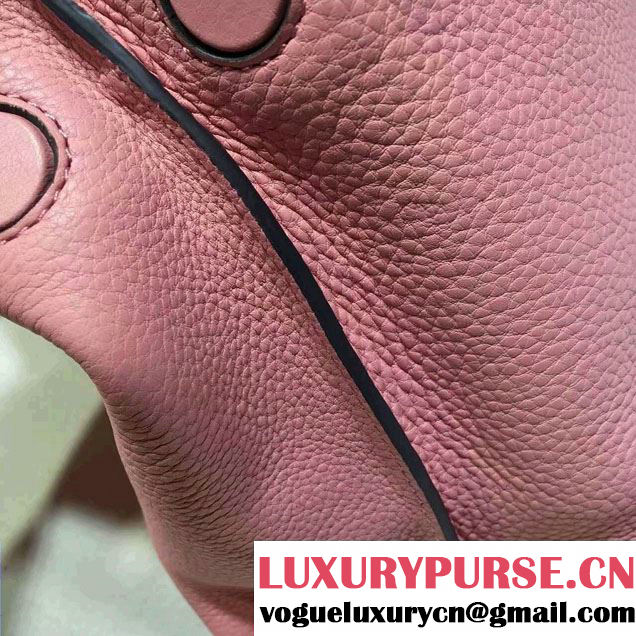 Gucci Bamboo Daily Leather Top Handle Medium Bag 392013 Pink