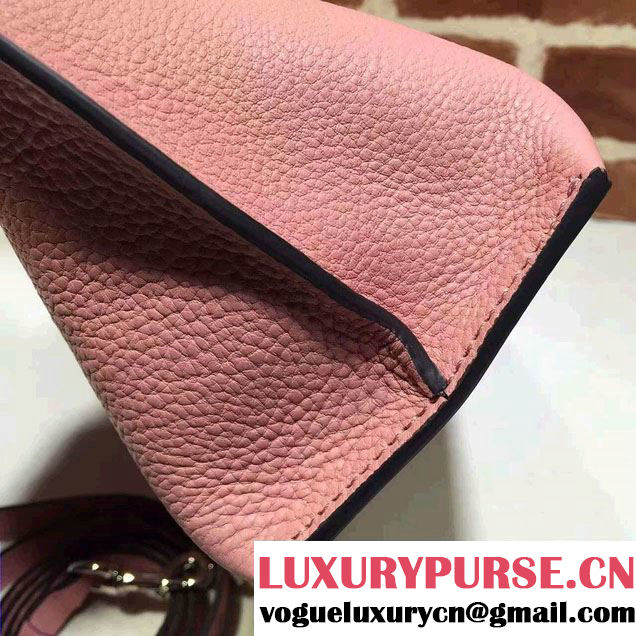 Gucci Bamboo Daily Leather Top Handle Small Bag 370831 Pink