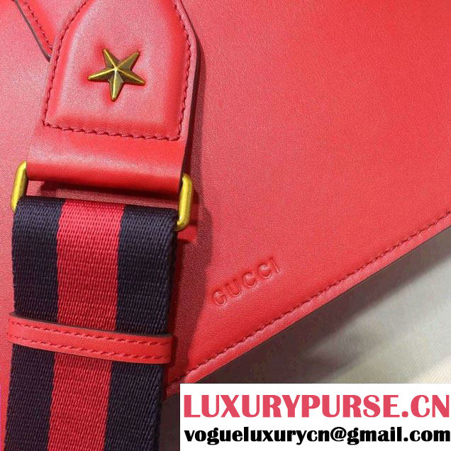 Gucci Dionysus Leather Top Handle Medium Bag 448075 Red 2016