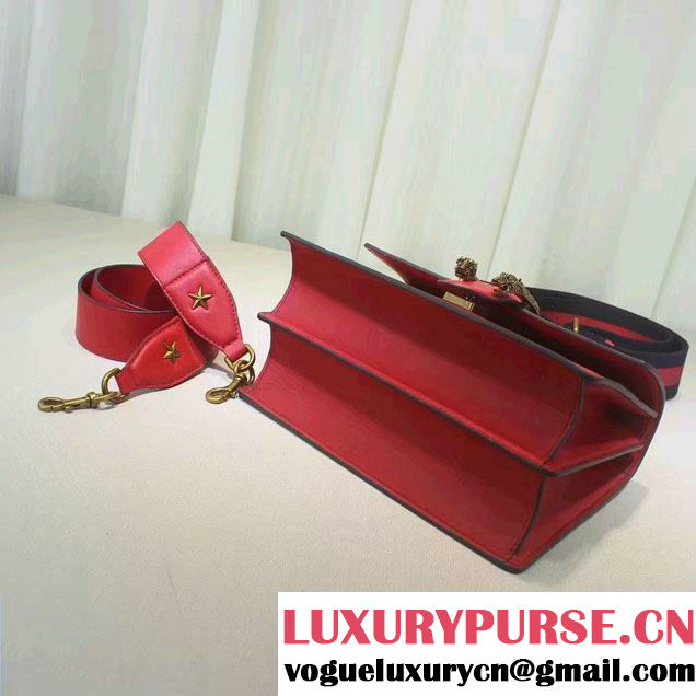 Gucci Dionysus Leather Top Handle Medium Bag 448075 Red 2016