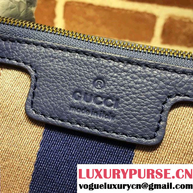 Gucci Rania Original GG Canvas Top Handle Small Bag 353114 Blue