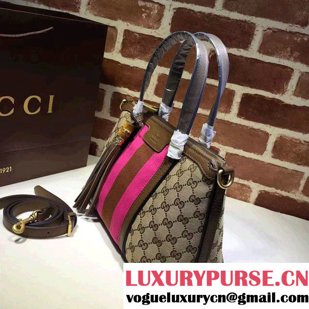 Gucci Rania Original GG Canvas Top Handle Small Bag 353114 Khaki