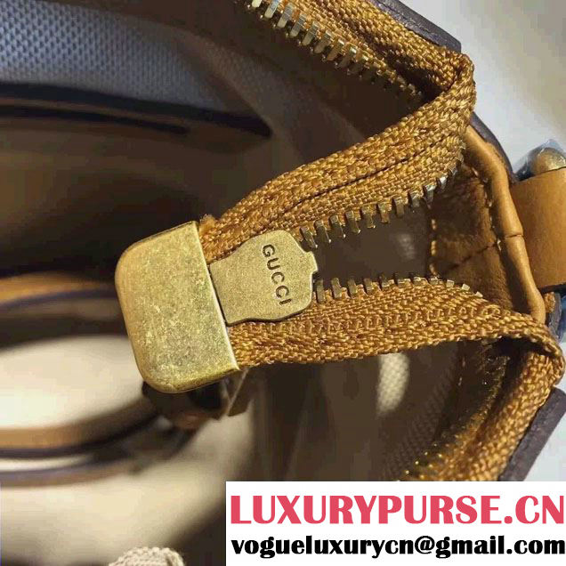 Gucci Rania Original GG Canvas Top Handle Small Bag 353114 Apricot