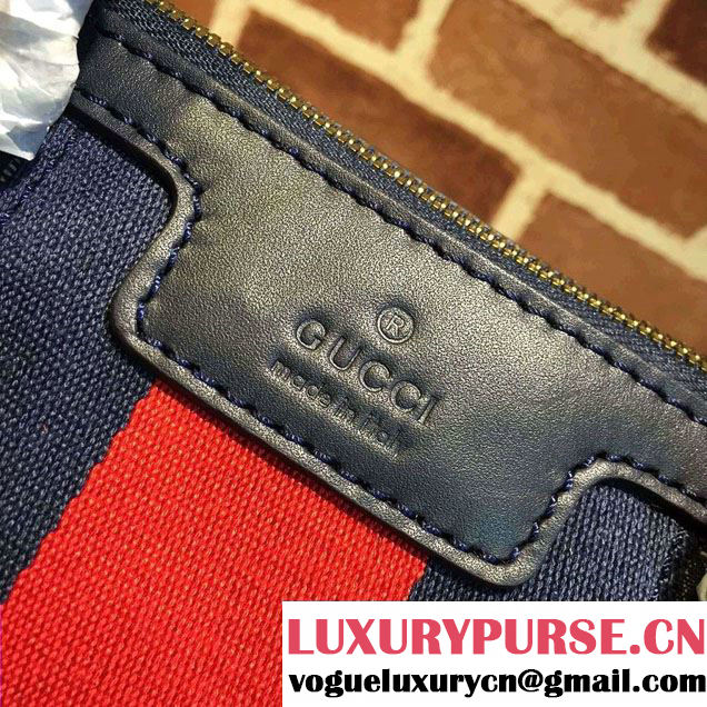 Gucci Rania Original GG Canvas Top Handle Small Bag 353114 Blue/Red