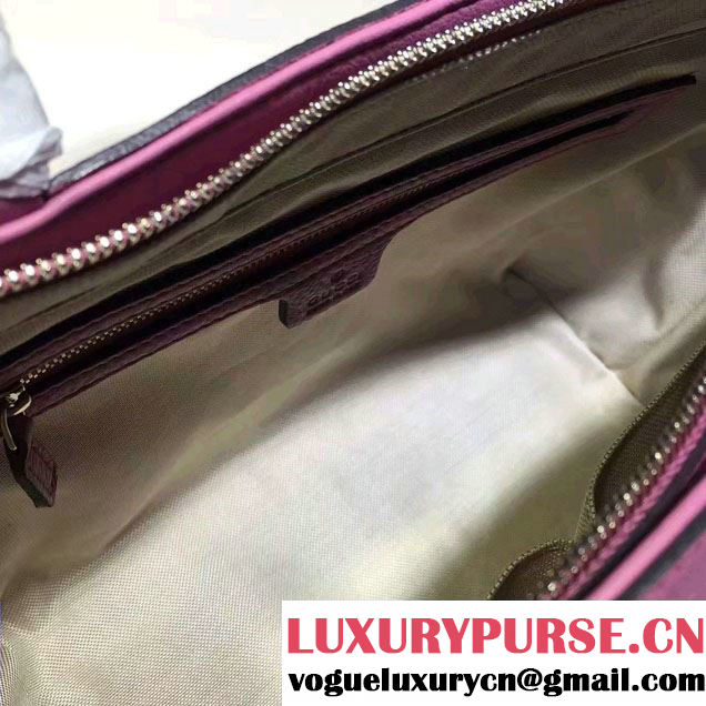 Gucci Soho Leather Top Handle Small Bag 369176 Fushia