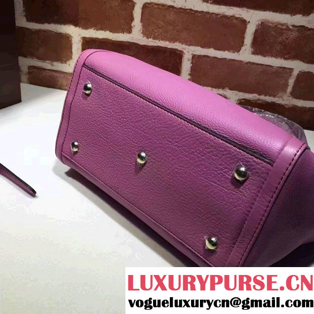 Gucci Soho Leather Top Handle Small Bag 369176 Fushia