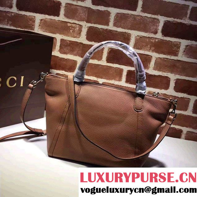 Gucci Soho Leather Top Handle Small Bag 369176 Brown