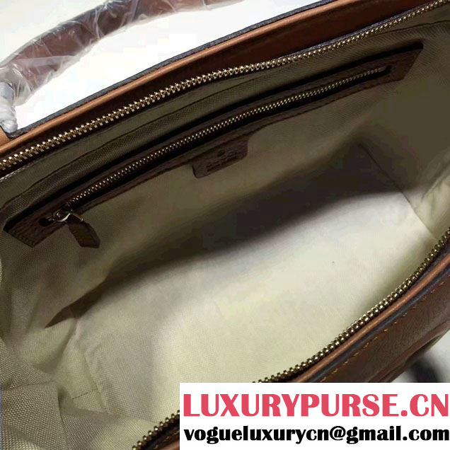 Gucci Soho Leather Top Handle Small Bag 369176 Brown