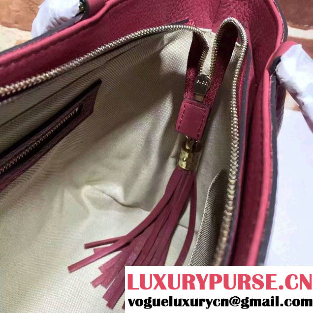 Gucci Soho Leather Top Handle Small Bag 369176 Antiqued Rose