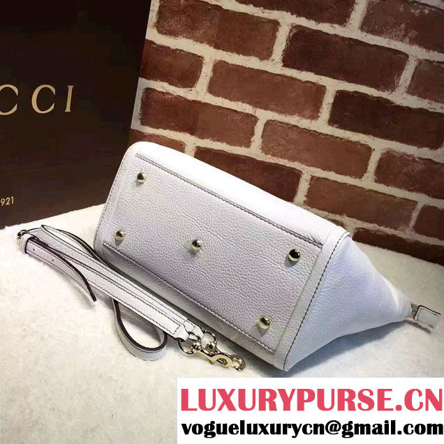 Gucci Soho Leather Top Handle Small Bag 369176 White
