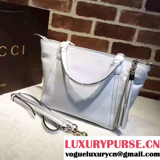 Gucci Soho Leather Top Handle Small Bag 369176 White