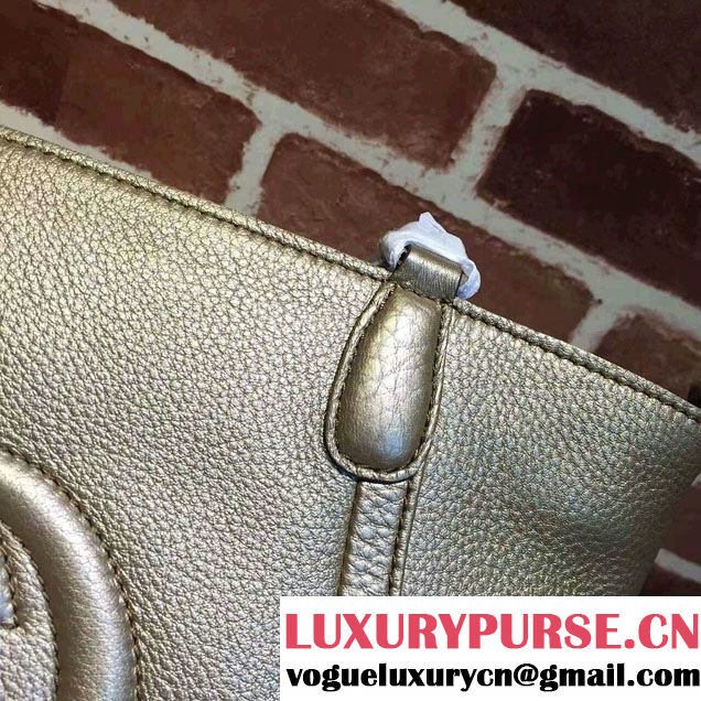 Gucci Soho Leather Top Handle Small Bag 369176 Gold