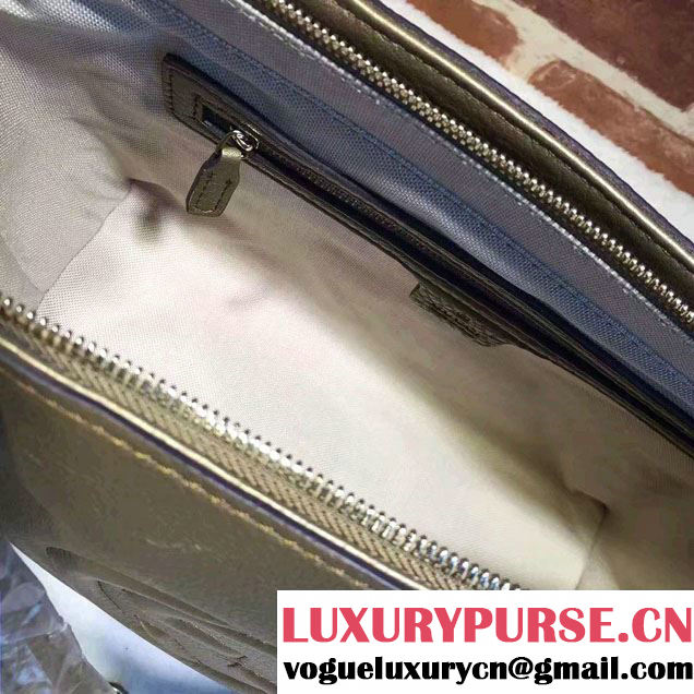 Gucci Soho Leather Top Handle Small Bag 369176 Gold