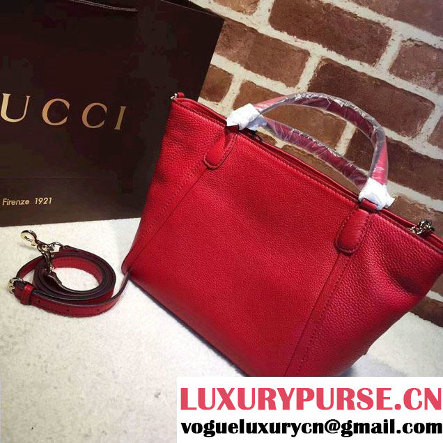 Gucci Soho Leather Top Handle Small Bag 369176 Red