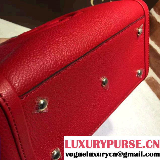 Gucci Soho Leather Top Handle Small Bag 369176 Red