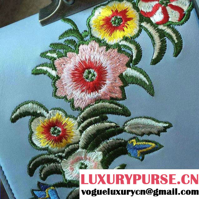 Gucci Dionysus Leather Embroidered Flowers Top Handle Large Bag 421999 2016
