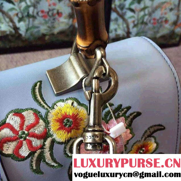 Gucci Dionysus Leather Embroidered Flowers Top Handle Large Bag 421999 2016