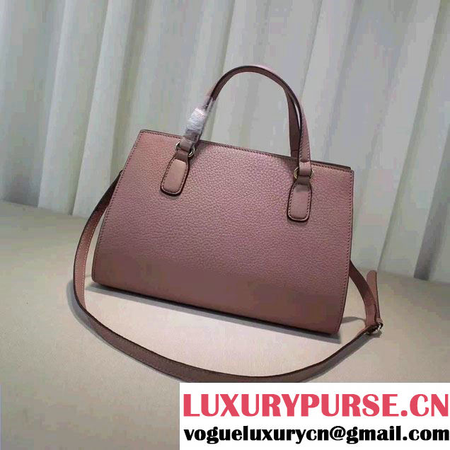 Gucci Soho Leather Top Handle Medium Bag 431571 Nude Pink 2016