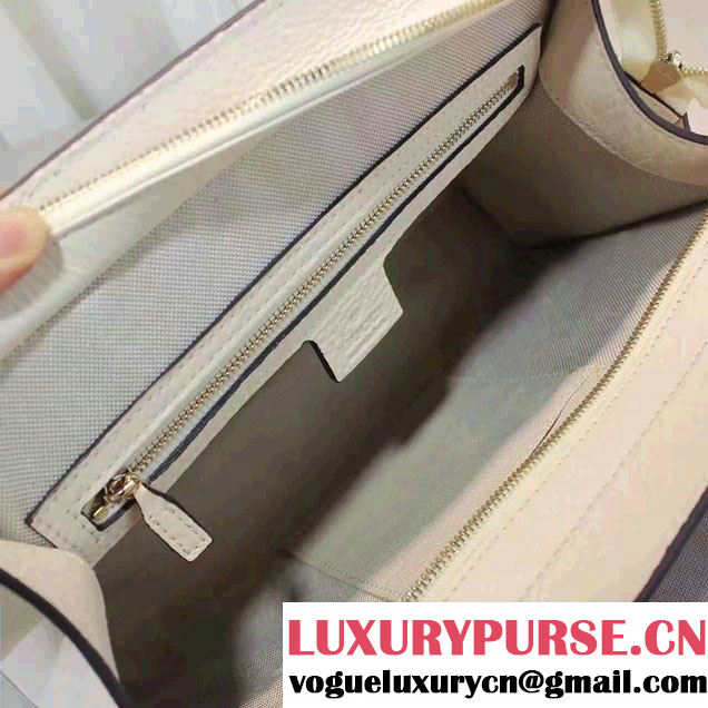 Gucci Soho Leather Top Handle Medium Bag 431571 Red/Dark Blue 2016