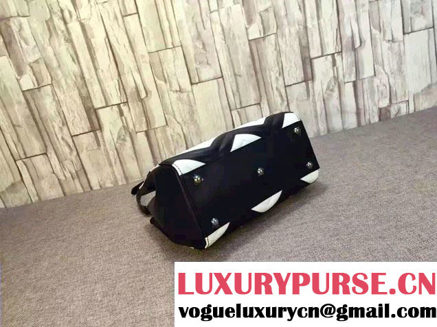 Gucci GG Marmont Matelassé Chevron Top Handle Small Bag 448054 Black/White 2016