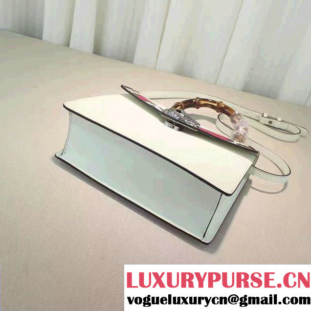 Gucci Lilith Leather Top Handle Small Bag 453751 White 2016