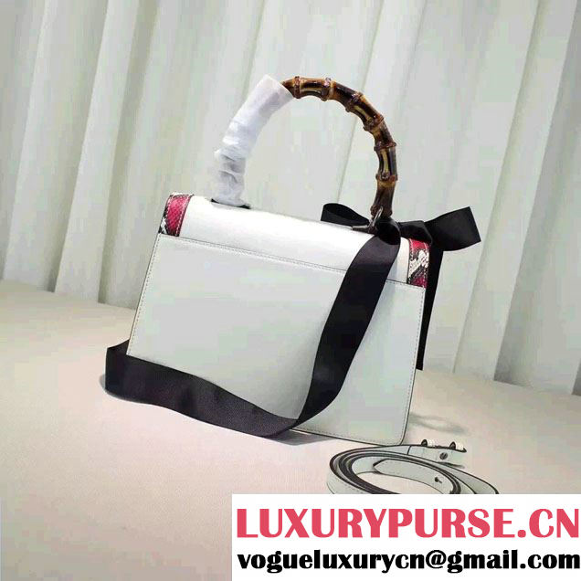 Gucci Lilith Leather Top Handle Small Bag 453751 White 2016