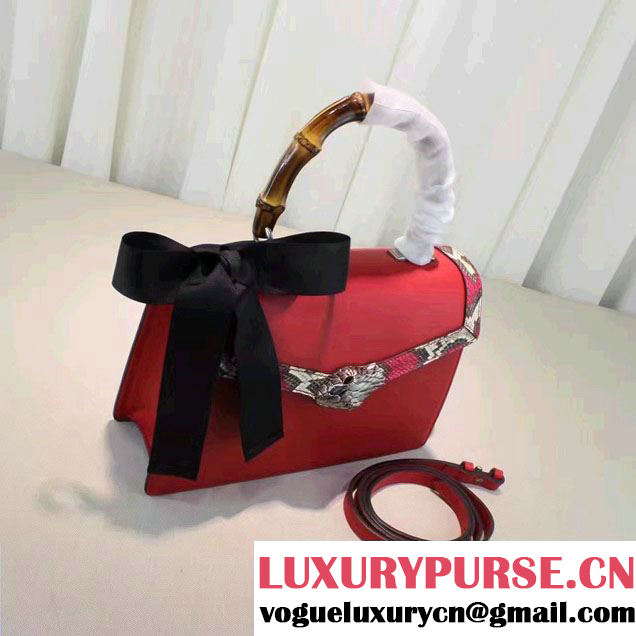 Gucci Lilith Leather Top Handle Small Bag 453751 Red 2016