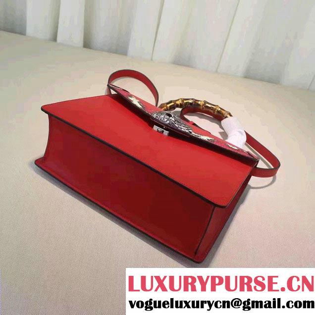 Gucci Lilith Leather Top Handle Small Bag 453751 Red 2016