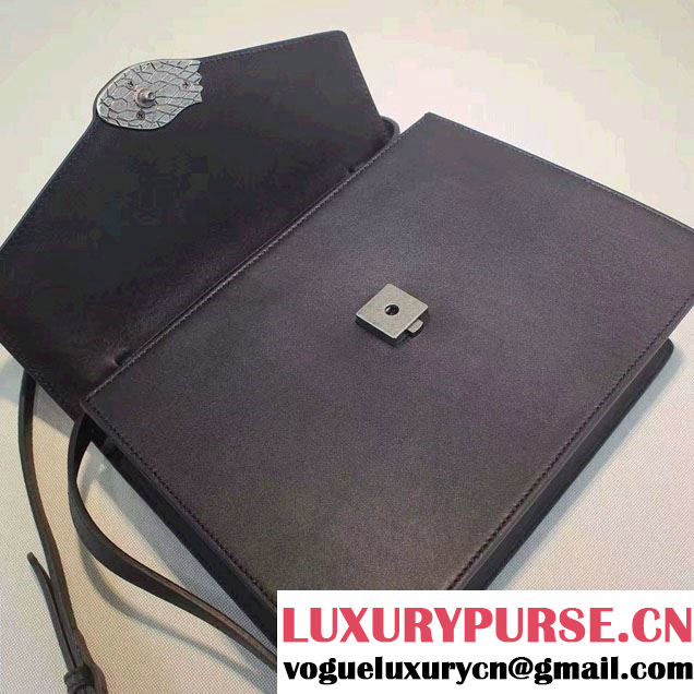 Gucci Lilith Leather Top Handle Small Bag 453751 Black 2016