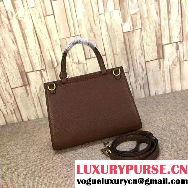 Gucci GG Marmont Leather Top Handle Mini Bag 442622 Coffee 2016