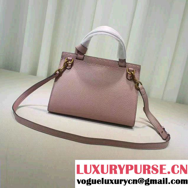 Gucci GG Marmont Leather Top Handle Mini Bag 442622 Nude Pink 2016