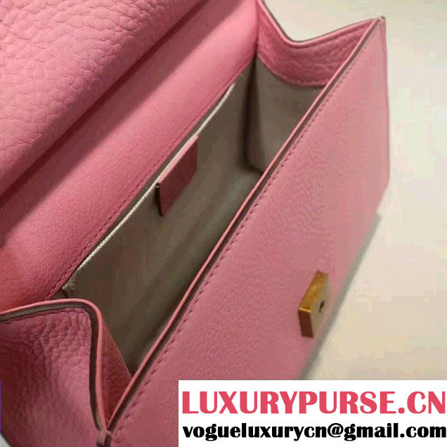 Gucci GG Marmont Leather Top Handle Mini Bag 442622 Pink 2016
