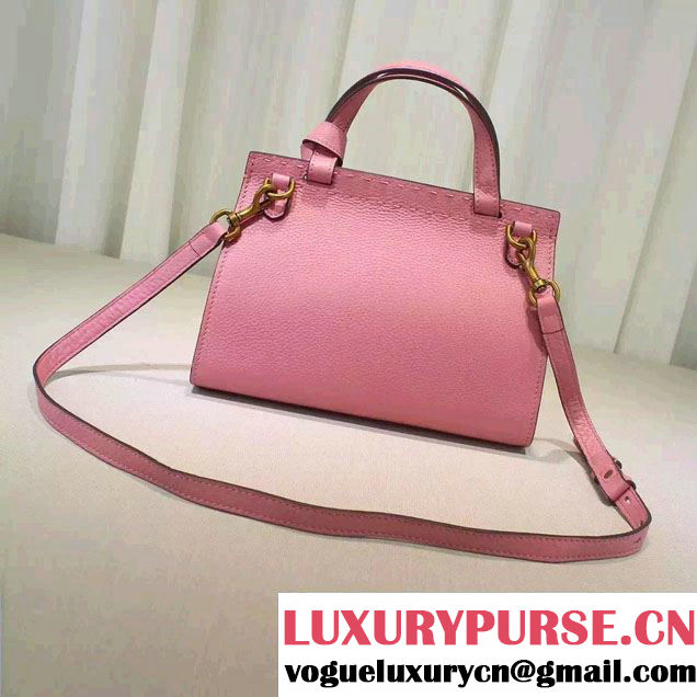 Gucci GG Marmont Leather Top Handle Mini Bag 442622 Pink 2016