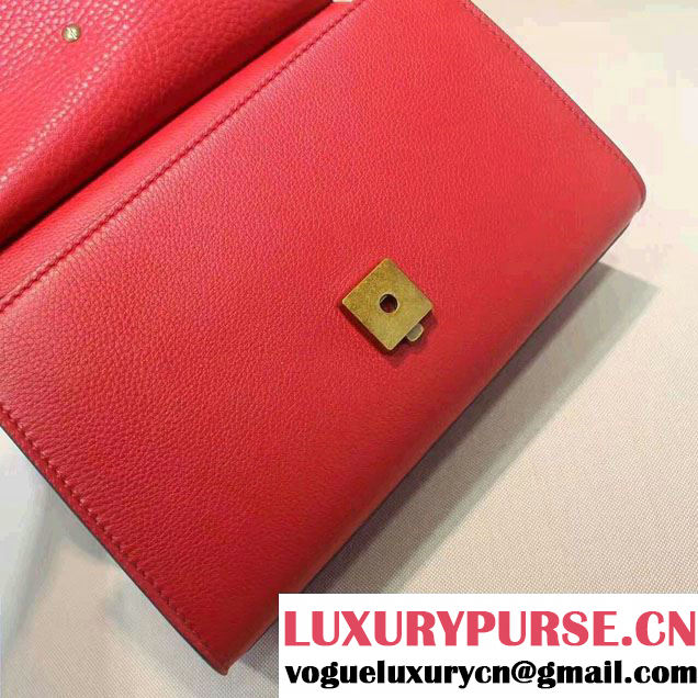 Gucci GG Marmont Leather Top Handle Mini Bag 442622 Red 2016
