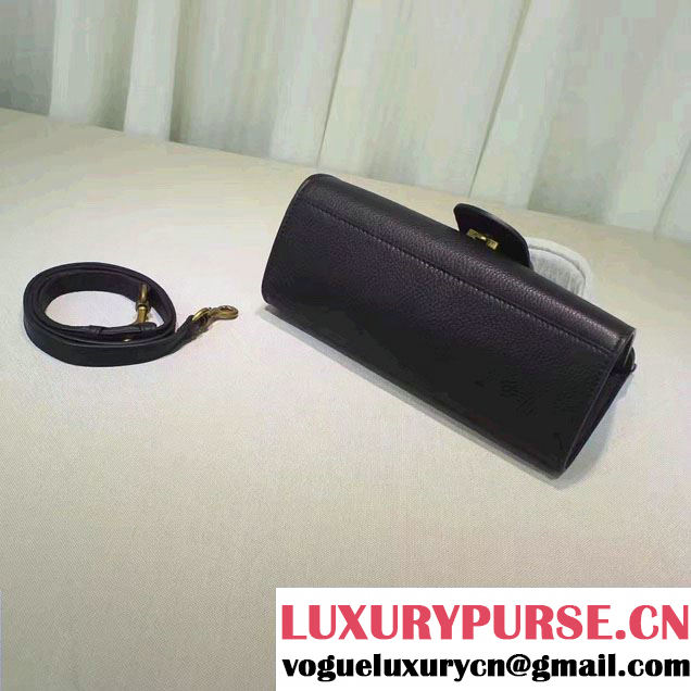Gucci GG Marmont Leather Top Handle Mini Bag 442622 Black 2016