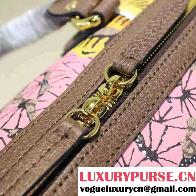 Gucci Bengal Top Handle Medium Boston Bag 409527 Pink 2016