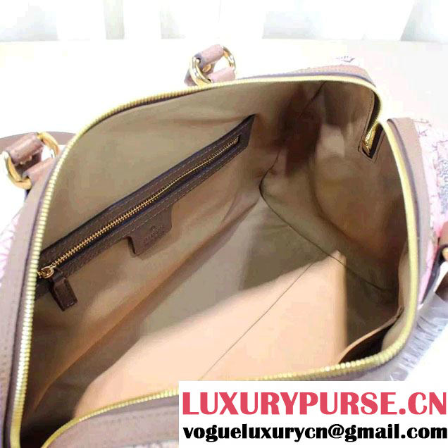 Gucci Bengal Top Handle Medium Boston Bag 409527 Pink 2016