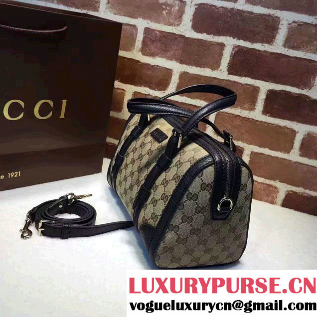 Gucci GG Canvas Classic Top Handle Small Bag 387601 Black