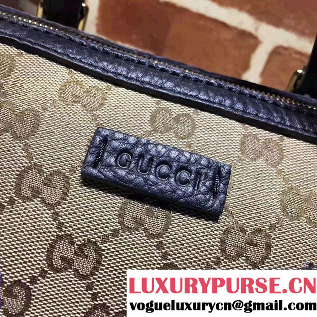 Gucci GG Canvas Classic Top Handle Small Bag 387601 Black