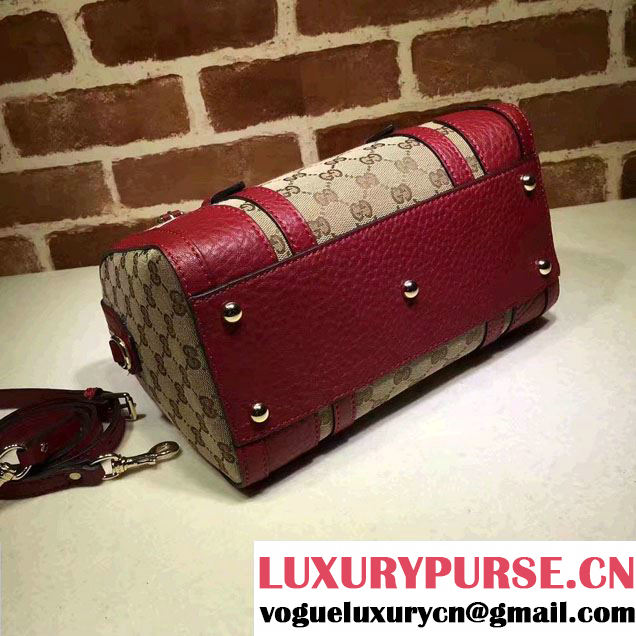 Gucci GG Canvas Classic Top Handle Small Bag 387601 Red