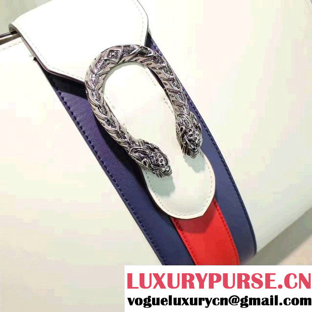 Gucci Dionysus Leather Top Handle Large Bag 444167 White 2016