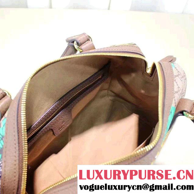 Gucci Bengal Top Handle Small Boston Bag 409529 Green 2016