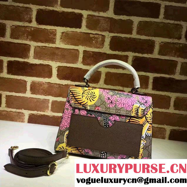 Gucci Padlock Bengal Top Handle Small Bag 453188 Pink 2016