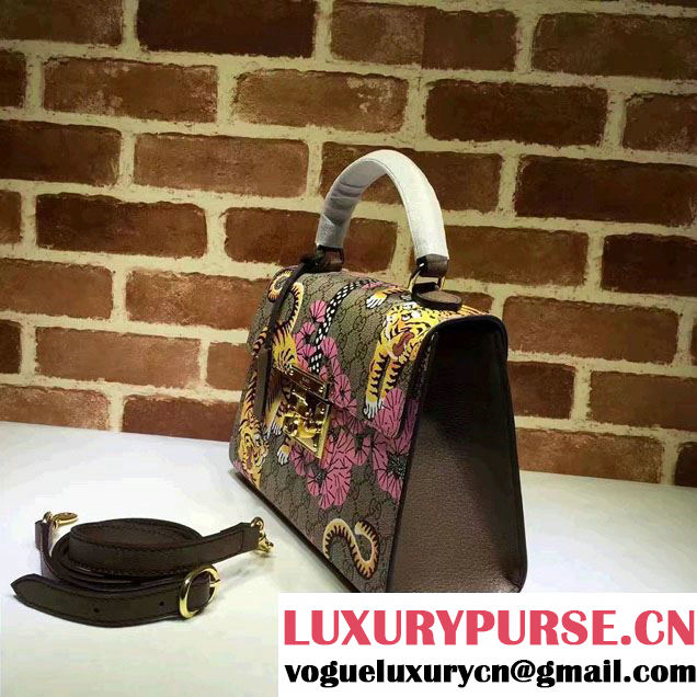 Gucci Padlock Bengal Top Handle Small Bag 453188 Pink 2016