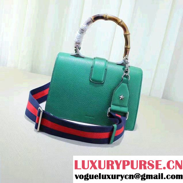 Gucci Dionysus Textured Leather Top Handle Medium Bag 448075 Green 2016