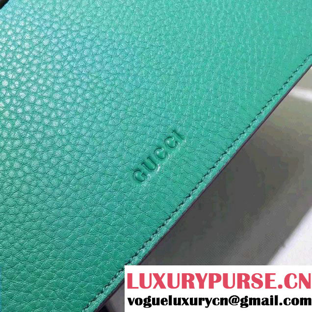 Gucci Dionysus Textured Leather Top Handle Medium Bag 448075 Green 2016