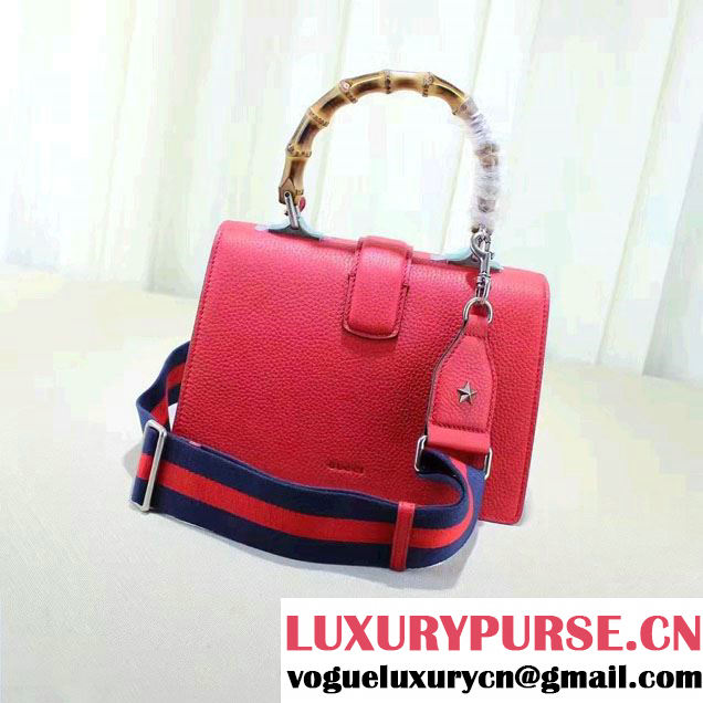 Gucci Dionysus Textured Leather Top Handle Medium Bag 448075 Red 2016
